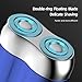 New Model Mini Dual-Head Electric Shaver, Upgrade Pocket Shaver, Washable Double Head Razor, USB Electric Mini Portable Razor, Rechargeable Waterproof Compact Electric Shaver(Four Color) (Gray)