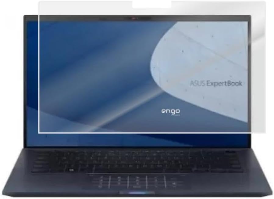 Engo Asus ile Uyumlu ExpertBook B9 14 inç Mat Ekran Koruyucu Şeffaf 16:9