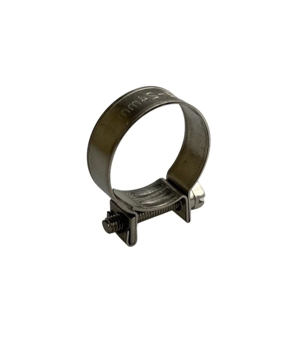 Boltza Stainless Steel SS304 Mini Fuel Hose Line Pipe Clips x10 (20-22mm) - Image 2