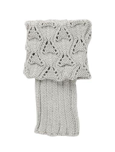 Image of uxcell Women's Knitted Design Solid Warm Thick Knee High Length Ribbed Leg Warmers