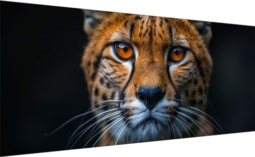 Diamond Painting léopard grand format 195x90cm avec kit de broderie diamant 5D complet