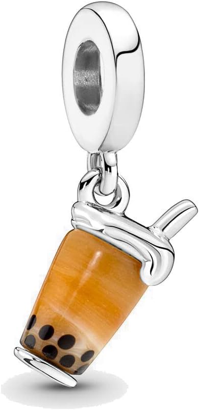 2022 Summer New Charm Pandora 925 Sterling Silver Pendant Girls Jewelry Beads Gift Women Bracelet & Necklace, Silver, Cubic Zirconia