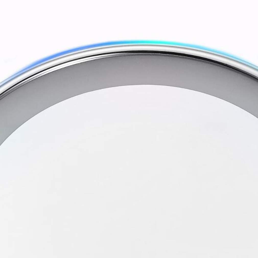Espejo de tocador para Maquillaje, Espejo de Belleza con Aumento 3X, Espejo de baño Extensible montado en la Pared, Espejo cosmético Iluminado Alimentado por Enchufe, Plateado (Plateado)