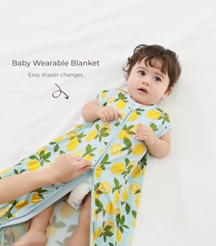 Image of Baby Sleep Sack Soft Wearable Blanket 2-Way Zipper Sleeping Bag for Girls Boys 0-3T, Viscose Made from Bamboo