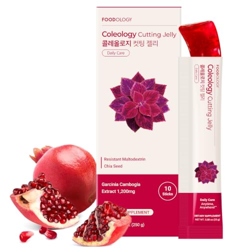 Image of FOODOLOGY Coleology Cutting Stick Jelly (Pomegranate),10 Sticks