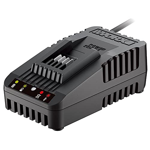 WORX WA3880 - Caricabatteria rapido 20V 2Ah compatibile con tutte le batterie 20V Powershare