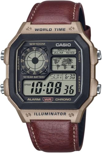 Casio AE-1200WHL-5AVDF Kol Saati, Standart, Digital, Siyah-Rosegold, Erkek