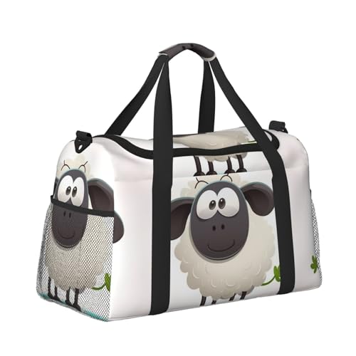 Sheep Travel Duffel Bag Lightweight Waterproof Carry On Tote Bag Foldable Weekender Overnight Bags Sport Gym Bag For Women Men3