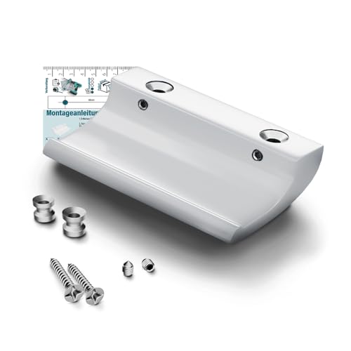 VOOXA Balkontürgriff aus Aluminium für Außen 82x49mm, hochwertiger Griff...