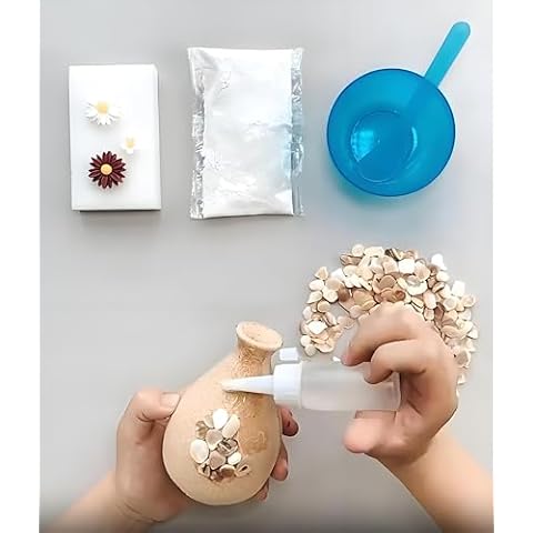Small mouthed glass mosaic vase set, DIY mosaic crafts set for children and adults, home vase and flowerpot decoration, parent-child toys for boys and girls' gifts Cover