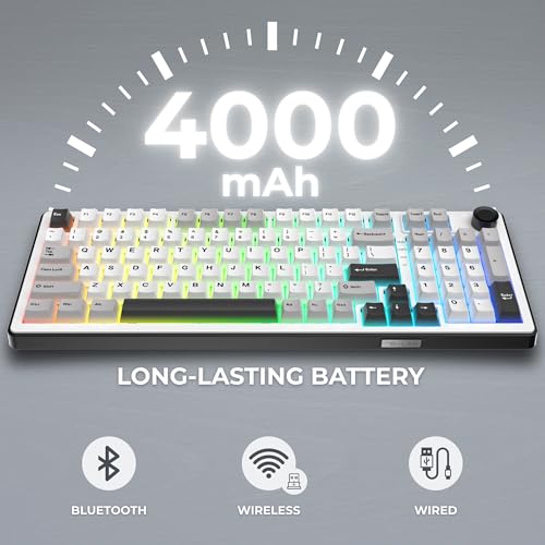 KEYZ Elite 400 WG Tastiera Gaming Wireless Tri-Mode 2,4 GHz/Bluetooth/Cablata – Tastiera Meccanica Hot Swap - Tastiera gaming - Immagine 3