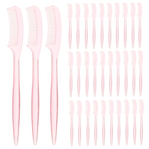 IWOWHERO Spoolies for Eyebrows 100pcs Eyelash Comb Brow Brush Makeup Tool Soft Easy to Clean Great for Women Girls Random Color