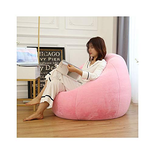 RKRXDH Home Bean Bag Chair Designer Bean Bag/Water Resistant BeanBags/Solid Color Simple Design Seat Recliner Outdoor And Indoor Lazy Lounger For Adults And Kids With No Filling,85x50cm