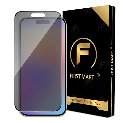 Image of FIRST MART Matte Privacy Tempered Glass for iPhone 17 and iPhone 16 Pro | Anti-Spy, Anti-Glare 9H Screen Protector, Edge-to-Edge, Case-Friendly, Anti-Fingerprint | Pack of 1