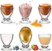 PLATINUX Eierbecher Set aus Glas 6 Teilig Eierständer Eierhalter Frühstück Brunch Egg-Cup 35ml