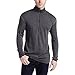 100% Merino Wool - Men’s Midweight Quarter Zip - Warm Pullover - Midlayer - Charcoal Gray - Medium
