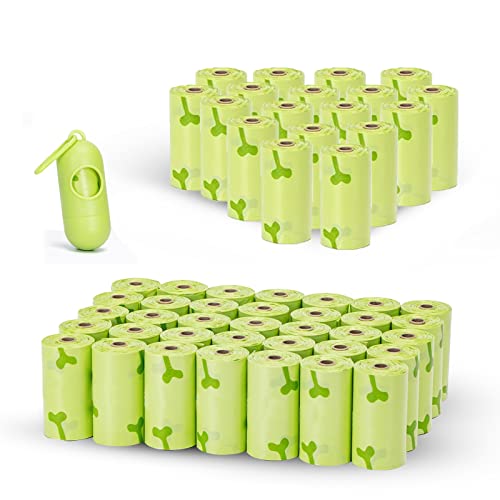 Super Mundo - Bolsas Caca Perro, Biodegradables, 1080 bolsas, 72 Rollos, Bolsas Perro con Dispensador, A Prueba de Fugas