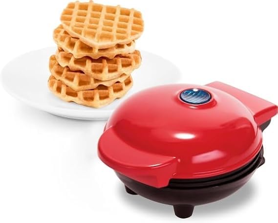 GAMAHA Mini Waffle Maker Machine 3 In 1 Easy To Clean Dual Side Plate, Perfect For Pan Cakes, Dessert, Breakfast - 350 Watts, 4 Inch, Electric Waffle Iron Pancake Maker-image-6