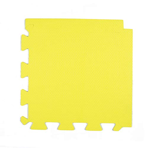 Tatame Tapete EVA Loja da Maria 50x50x2cm 20mm Amarelo