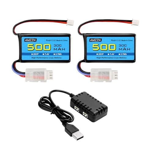 Batterie Lipo 7.4V 500mAh 30C PH2.0 résolvant les pannes de micro camion