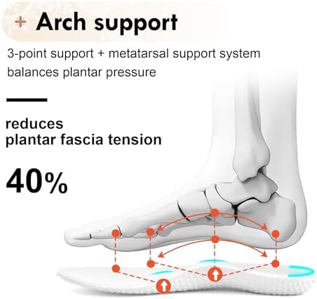 JACKSHIBO Women's Ribbon Lace-Up Fashion Sneakers Arch Support Gum Sole Tennis Walking Shoes with Memory Foam - Image 4