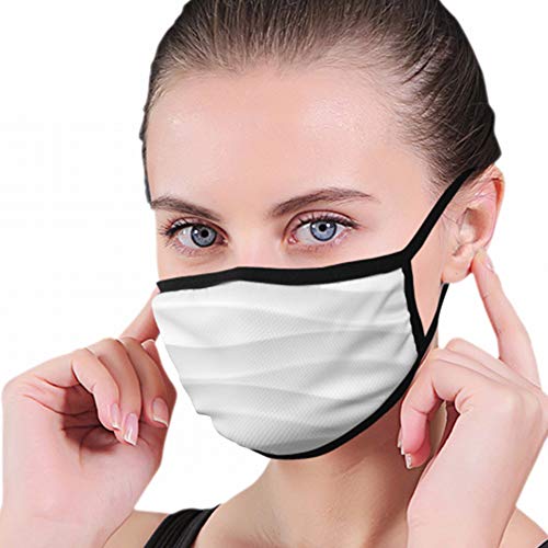 Preisvergleich Produktbild Weiße Linie Oberfläche Grau Abstrakt Geometrisch Innen Anti-Verschmutzungs-Staubmaske Waschbar und wiederverwendbar Pm2.5 Gesichtsmaske Schutz vor Grippe Keimpollen Allergie Atemschutzmaske