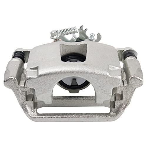 Image of TRQ Rear Brake Pad and Rotor Set Ceramic Rotors Calipers Hoses Compatible with 2009-2010 Toyota Matrix 2012 Matrix