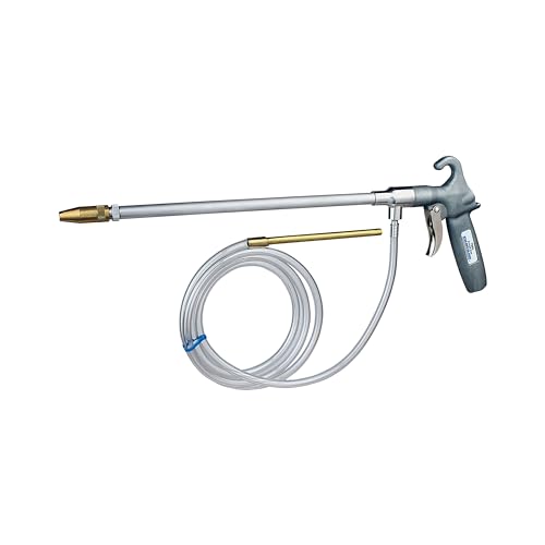Image of Guardair 79SG018 Syphon Spray Gun with 18-Inch Extension - Durable Cast Aluminum Body with Hanging Hook and Wide Comfort Trigger