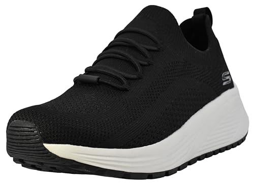 Skechers womens Bobs Sparrow 2.0- Allegiance Crew, Black, 8