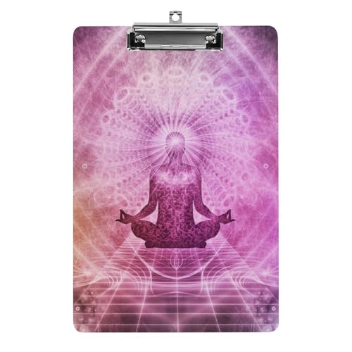 Planchette à pince A4 Chakras pour bureau et restaurant