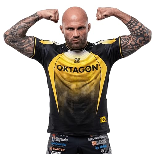OKTAGON Christian JUNGWIRTH Jersey 2026 | Offizielles MMA Merch T-Shirt Herren | Activewear für Herren | MMA Jersey & Kleidung Fight Wear (DE/NL/SE/PL Alphanumerisch L Regular Regular Thunder)