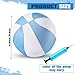 Threan 8.5 Inch Pool Basketball with Grip Technology Waterproof Swimming Beach Water Basketball for Teens Adults Pool Party Game Outdoor and Indoor Poolside (Blue White)