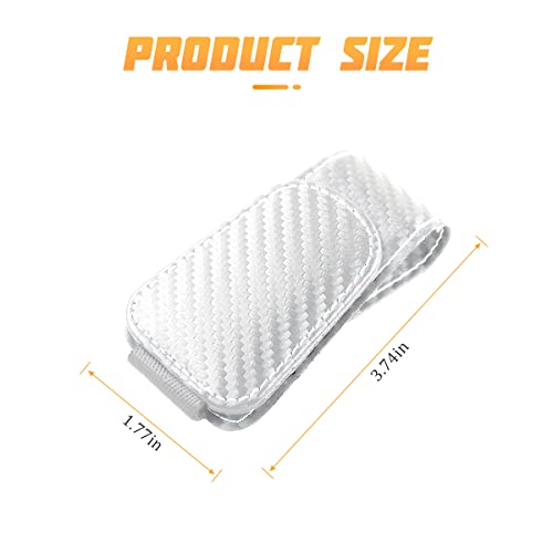 Image of AICEL Sunglasses Holders for Car Sun Visor, Leather Eyeglasses Hanger Mounter, Magnetic Glasses Holder and Ticket Card Clip, Auto Interior Accessories Universal for SUV Pickup Truck