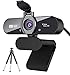 Price comparison product image ARVIEMI Webcam - 2021 Streaming 1080P Full HD Web Camera with Microphone, Built-in Privacy Cover and Tripod Optional, 110-Degree Wide Angle, for PC/Mac Laptop/Desktop, Zoom Skype FaceTime Teams