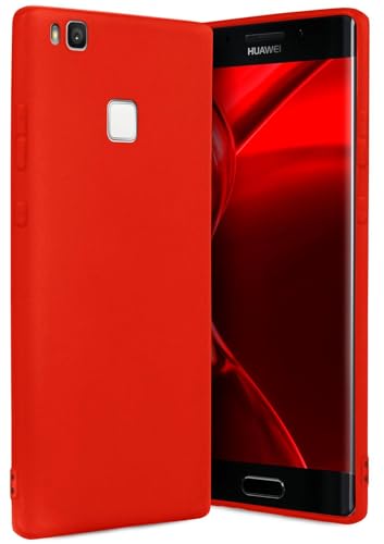OneFlow Cover Flessibile SlimShield PRO Compatibile con Huawei P9 Lite | Silicone e TPU, Rosso