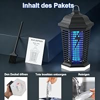 WUEAOA Insektenvernichter elektrisch 4000V 18W UV-Mückenlampe mit LED-Licht – Ansicht 7