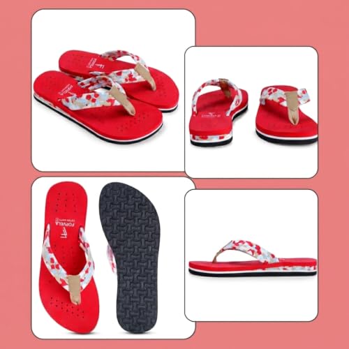 Image of FORVELA Camo Design Ortho Doctor Slipper for Women and Girls' Bathroom House Home Daily Use Dr. Chappal Orthopedic Diabetic Comfort Soft Flip flops