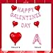 Happy Galentine's Day Party Gecorations- Pink Happy Galentines Day Balloons Banner 16inch Pink Leter Balloon Red Heart Balloons for Valentines Day Party Decorations Supplies