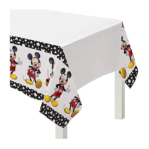 Amscan Mickey Mouse Plastic Table Cover Cover