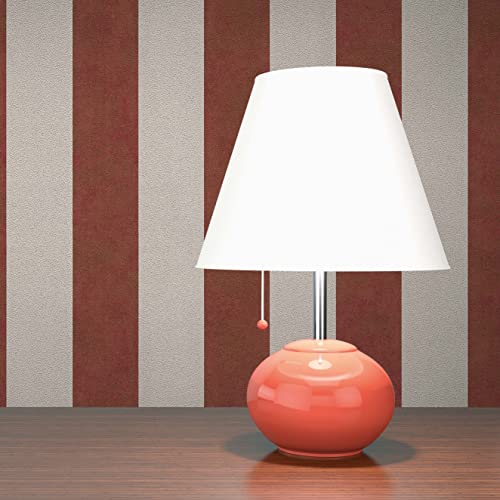 TADESSI Tapete Streifen Darian M1-No.336 Vliestapete Rot Beige Streifentapete für Wohnzimmer Schlafzimmer Küche Cover