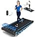 Walking Pad Treadmill with Incline Treadmills for Home, FOUSAE 10 KM/H Under Desk Treadmill with 150KG Weight Capacity, 2.5 HP Brushless Motor, 12 HIIT Programs, Full Screen LED Display