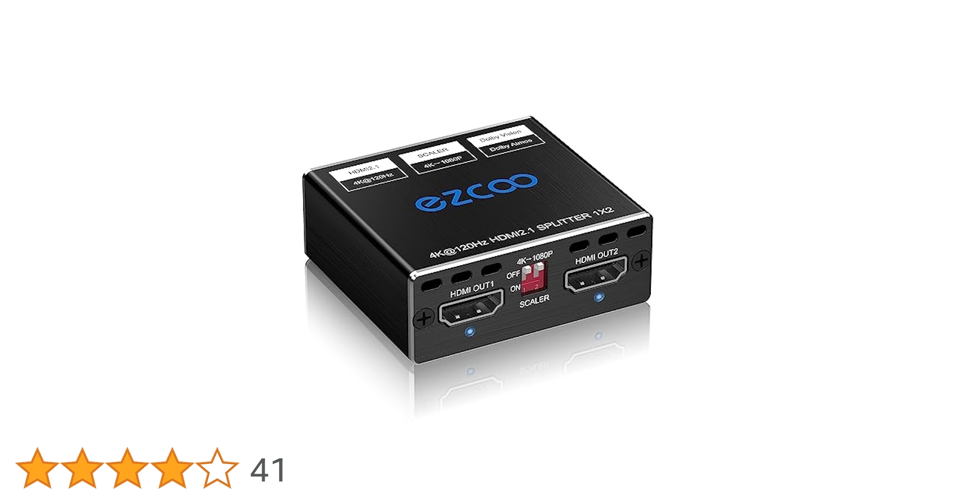 8K@60Hz HDMI 2.1 Splitter 1 in 2 Out, 4K@120Hz HDMI Splitter