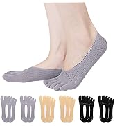 Lot 5 Paires Chaussettes Toe Socks Femme 35-42 – Respirantes, Antidérapantes Yoga Et Sport