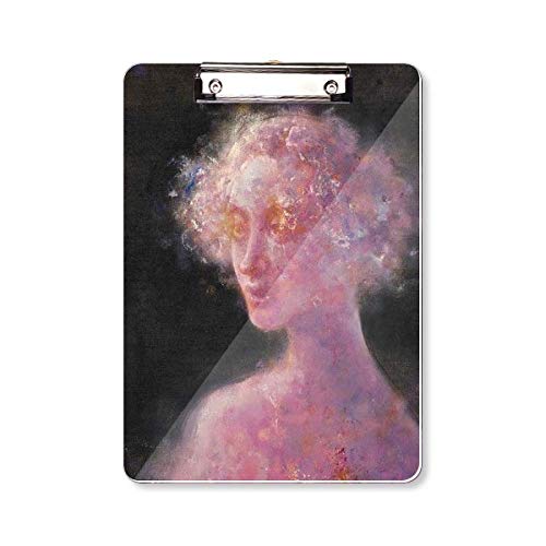Presse-papiers A4 peinture à l'huile violet XJJ porte-bloc rigide