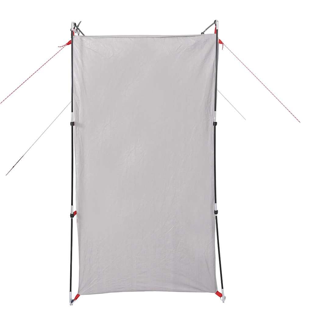 Tienda auxiliar gris impermeable de poliéster con revestimiento de poliuretano, 220 x 79 x 155 cm, ligera con doble cremallera, para camping, familia, exteriores, festivales y trekking