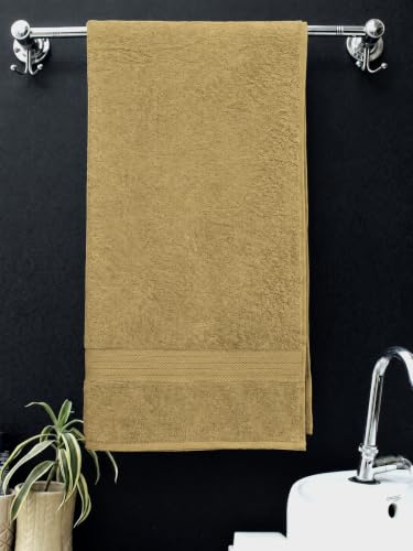 Image of Bombay Dyeing Towel 100% Cotton Tulip Bath Turkish Towel | 450 GSM, Super Soft & Ultra Absorbent | 75cm x 150cm | Hand Washable & Machine Washable (Cinnamon)