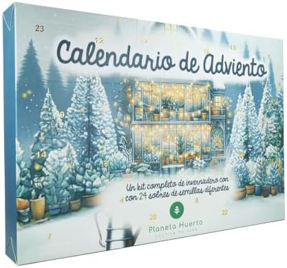 Calendario de adviento de semillas con mini invernadero Planeta Huerto