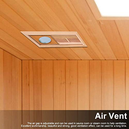 Grille d'aération bois de cèdre panneau ventilation porte équipement sauna