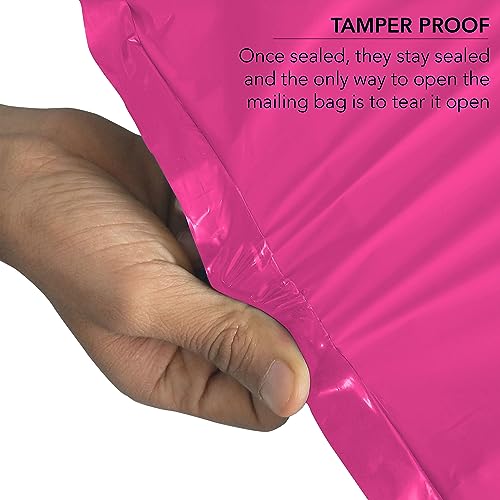 60-Mixed-Mailing-Postal-Self-Seal-Closure-Plastic-Bags-Envelopes-for-Posting-Clothes-Postal-Packaging-Shipping-Bags-Tempered-Proof-Secure-Medium-Postage-Bags-Mixed-Sizes-Hot-Pink