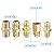 MCAMPAS 10 Feet High Pressure Braided Propane Hose Extension with Conversion Coupling 3/8" Flare to 1/2" Female NPT, 1/4" Male NPT,3/8" Male NPT,3/8" Male Flare for BBQ Grill, Heater, Fire Pit